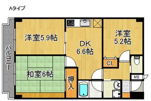 ヴィーヴル松浪の物件間取画像